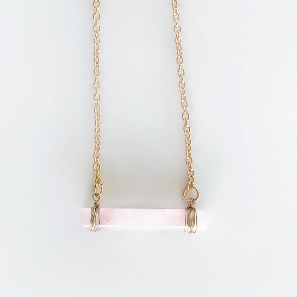 Santuary Project Rose Bar Necklace